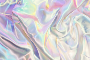 Fototapeta premium Crumpled holographic paper 