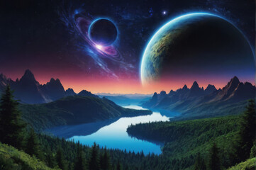 A cosmic planet, a fantastic view.