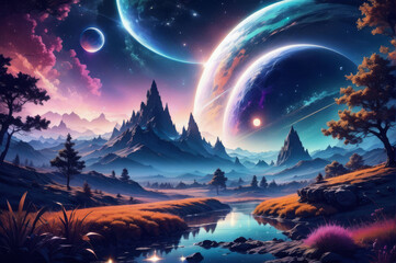 A cosmic planet, a fantastic view.