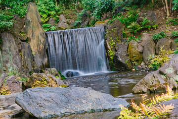 waterfall in autumn