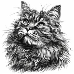 sketch of a cat