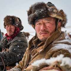person in winter