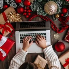 christmas tree and gifts