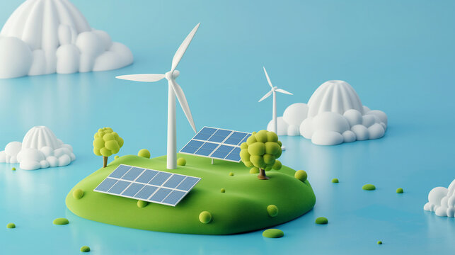 Gr&uuml;ne Insel der M&ouml;glichkeiten: Energieautarkie im Miniaturformat