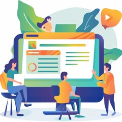 laptop with user interface