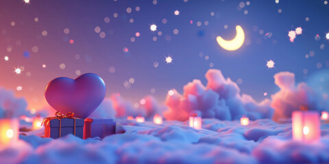 Love is in the air. Valentine's holiday background