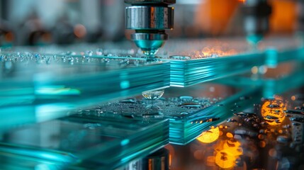 Production of window panes of different thicknesses at a glass factory