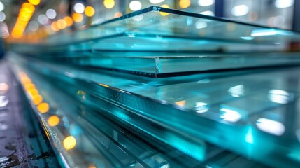 Production of window panes of different thicknesses at a glass factory