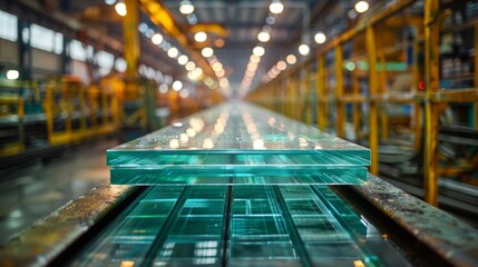 Production of window panes of different thicknesses at a glass factory