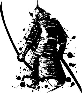 武士の背中