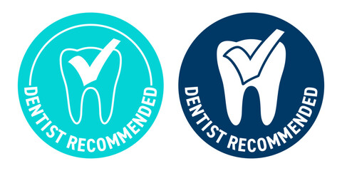 Dentist recommended label for toothpaste