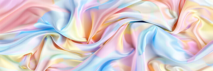 Obraz premium Silk fabric and rainbow tints 