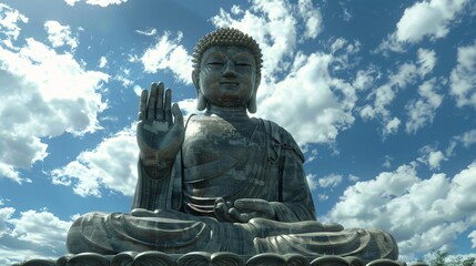  a statue of Buddha 