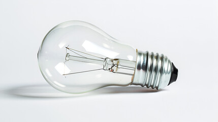 halogen bulb on white, generative ai