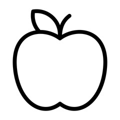 Apple icon, vector illustration, simple design, best used for web