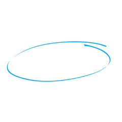 Hand drawn oval highlight