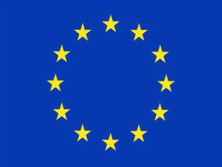 Beautiful European Union flag.Generative AI