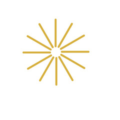 Mid-Autumn Festival golden fireworks decoration vector material