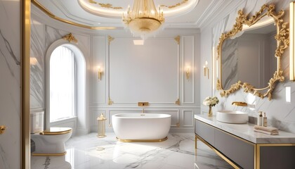 modern luxury bathroom interior