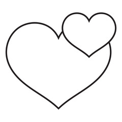 heart modern line style icon. Vector illustration. EPS 10/AI