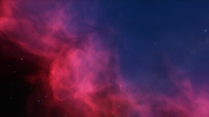 Fototapeta premium Space nebula, for use with projects on science, research, and education. Illustration 