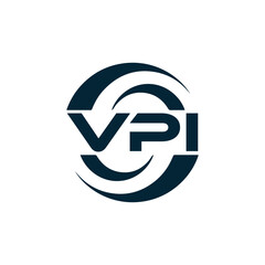 Obraz premium VPI logo. V P I design. White VPI letter. VPI, V P I letter logo design. V P I letter logo design in FIVE, FOUR, THREE, style. letter logo set in one artboard. V P I letter logo vector design.