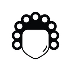 Hair Perming vector icon