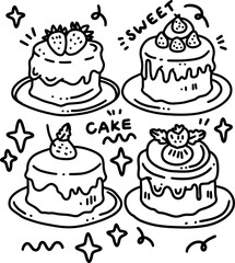 dessert element design for templates.