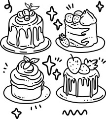 dessert element design for templates.