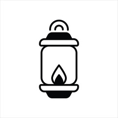 Lantern vector icon 