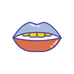Woman Lips vector icon