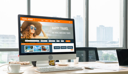 Online travel agency website for modish search and travel planning offers deal and package for...