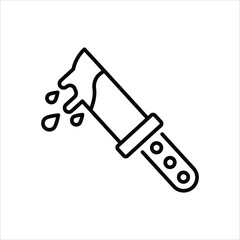 Knife vector icon 