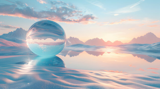 Glossy collaboration innovation waves as Digital art symbolizing dynamic workshop technology   Adobe Stock Photo