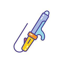 Curling Wand vector icon