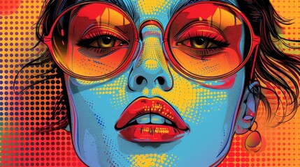Reminiscent of vintage pop art, this graphic pop art background combines retro charm with modern flair, creating a timeless yet contemporary appeal. © Analogue