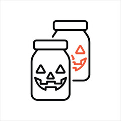 Jar vector icon 