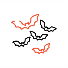 Bat vector icon 