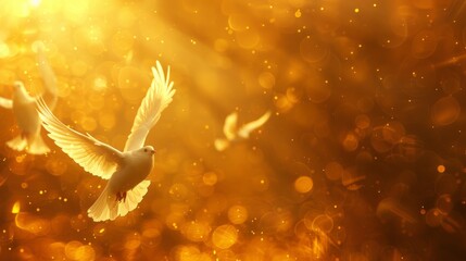 pentecost. trinity sunday background concept