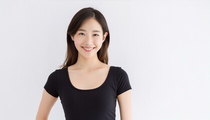 アジア人女性の宣材写真 笑顔 美人 Promotional photos of Asian women, beautiful smiles