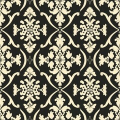 Obraz premium Gothic Revival Seamless Pattern with Intricate Medieval Motifs