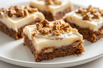 Autumn-inspired Apple Butter Spice Bars with Creamy Frosting