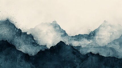 A minimalist abstract composition that captures the essence of beauty in flaws. The design uses a combination of rough textures and smooth gradients to illustrate the concept of aesthetic