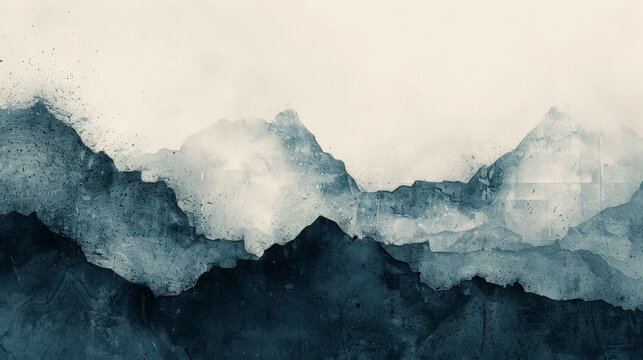 A minimalist abstract composition that captures the essence of beauty in flaws. The design uses a combination of rough textures and smooth gradients to illustrate the concept of aesthetic