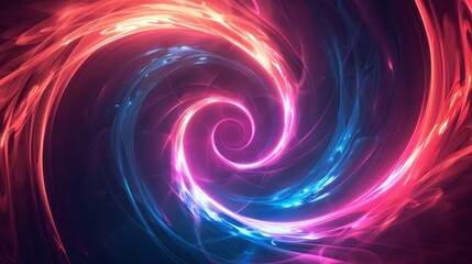 swirl abstract neon