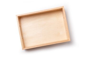 Wooden crate isolated on white