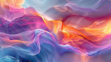A conceptual art background with an emphasis on creative abstraction. The design uses fluid lines and bold colors to illustrate the idea of originality interwoven with creative mimicry.