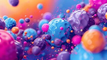 Free photo abstract colorful splash 3d background generative ai background