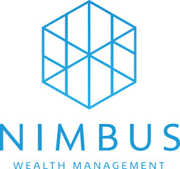 Modern financial growth logo design called nimbus. AI generative.