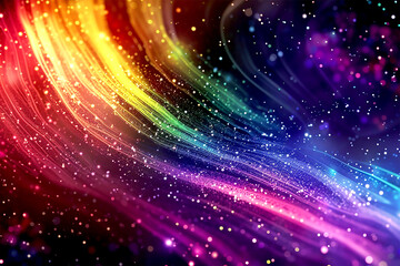 Fototapeta premium Abstract neon rainbow background